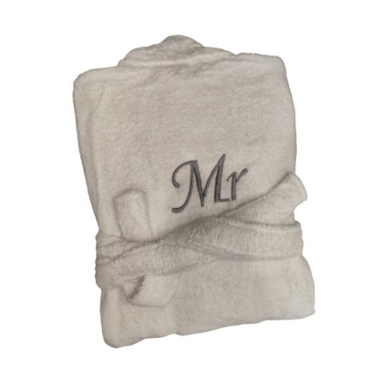 Σετ 2 Μπουρνούζια “Mr" και "Mrs” με Κέντημα