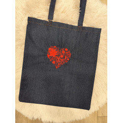 Tote Bag με Κέντημα
