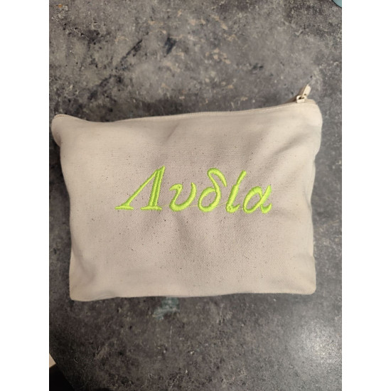 Τσαντάκι Καλλυντικών με Προσωποποιημένο Κέντημα